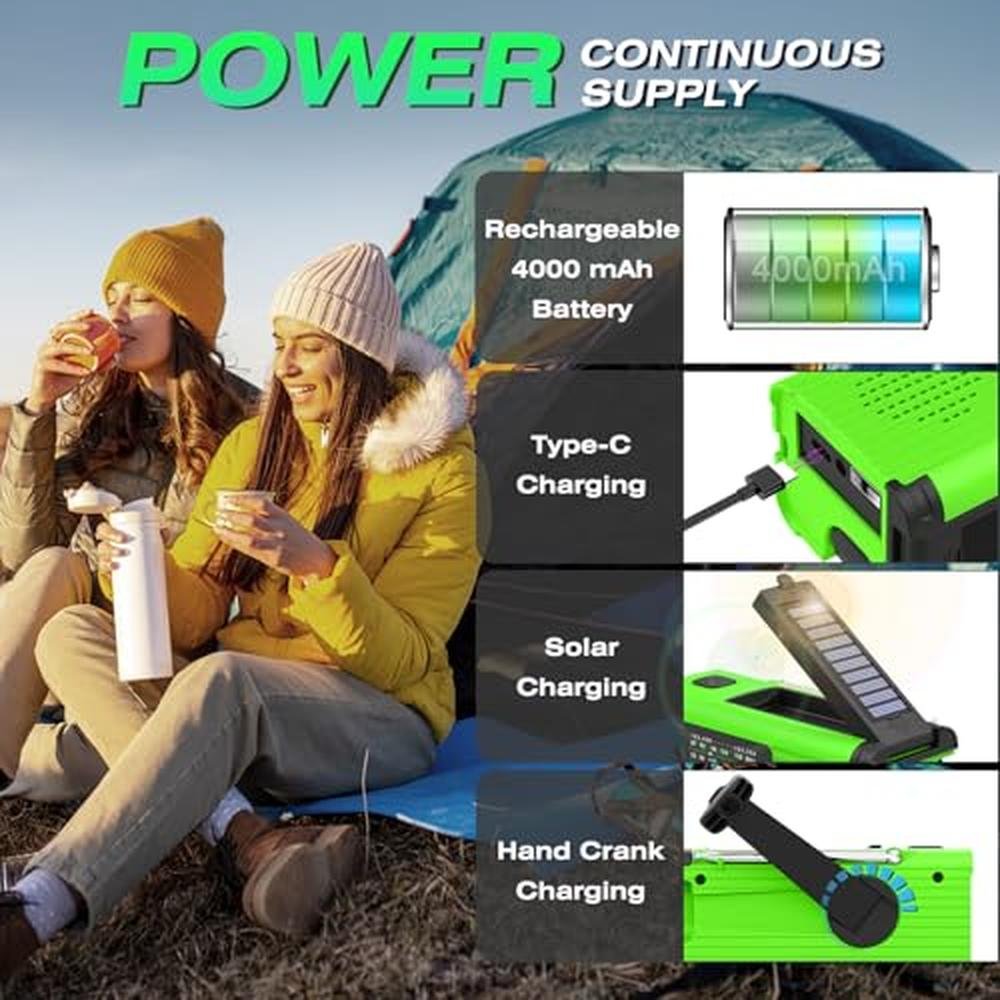 Radio Nitigo: NITIGO Emergency Radio Multifunction Solar – Close-up Detail
