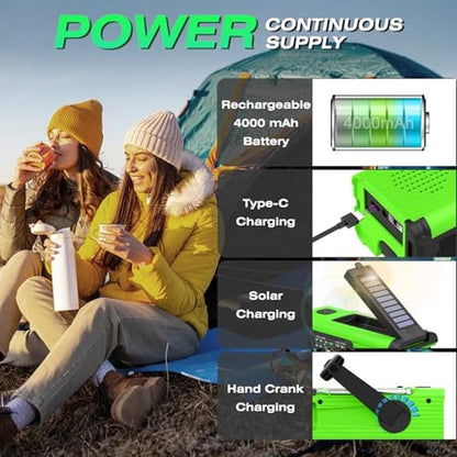 Radio Nitigo: NITIGO Emergency Radio Multifunction Solar – Close-up Detail