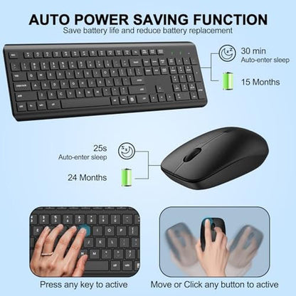 Wireless Keyboard Mouse Combo – Close-up Detail