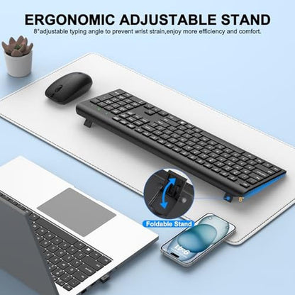 Wireless Keyboard Mouse Combo – In Use