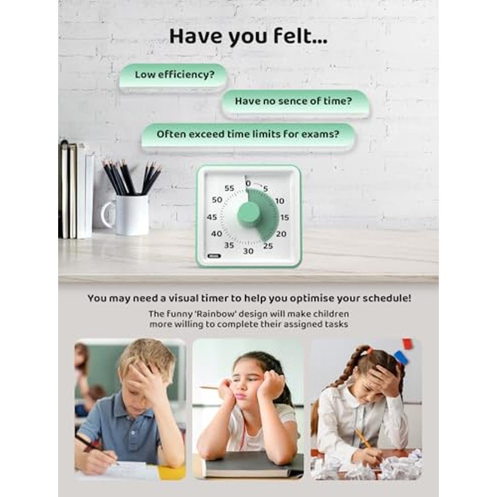 Timer for Kids: 60 Minute Visual Countdown Timer with – In Use