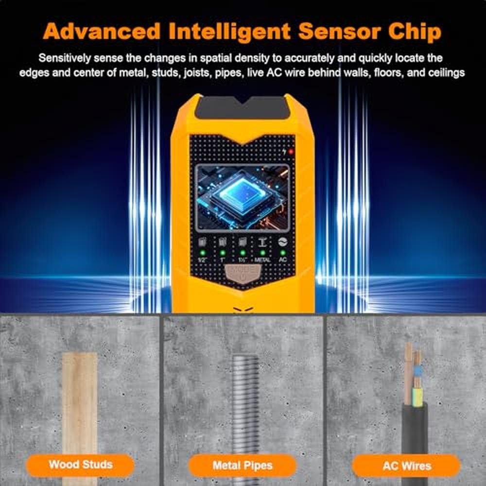 Stud Kuuaux: KUUAUX 5-in-1 Wall Scanner with Smart – Side View