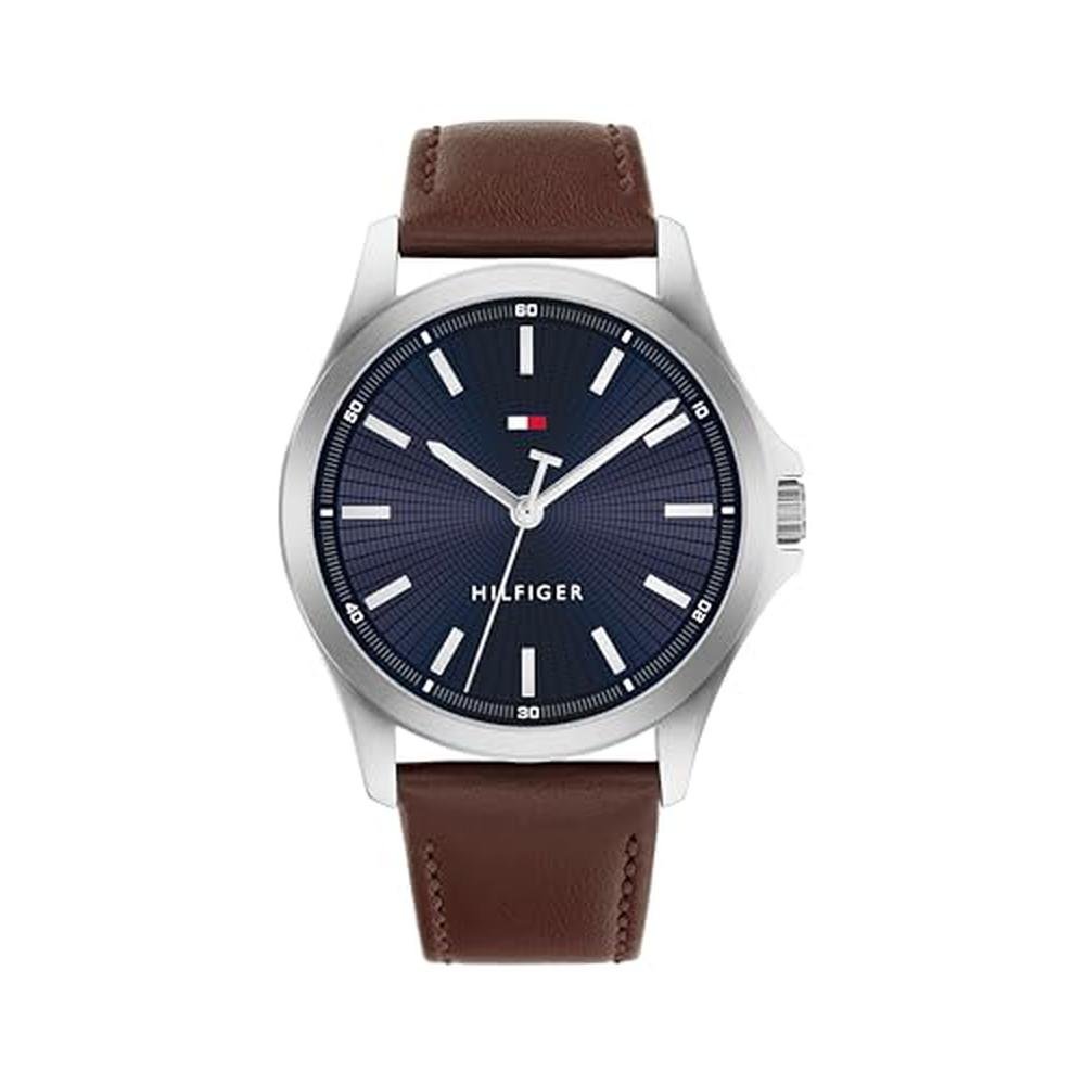 Luxury Timepieces: Tommy Hilfiger Men's 3H Quartz Watch – Front View