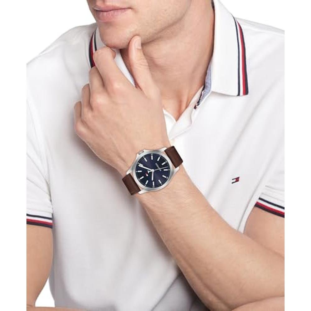 Luxury Timepieces: Tommy Hilfiger Men's 3H Quartz Watch – In Use