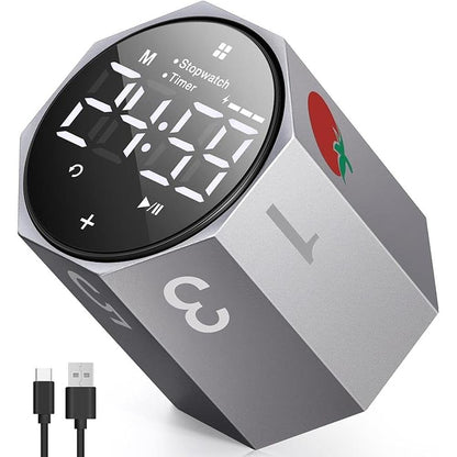 Digital Timer: Premium Digital Pomodoro Timer – Front View