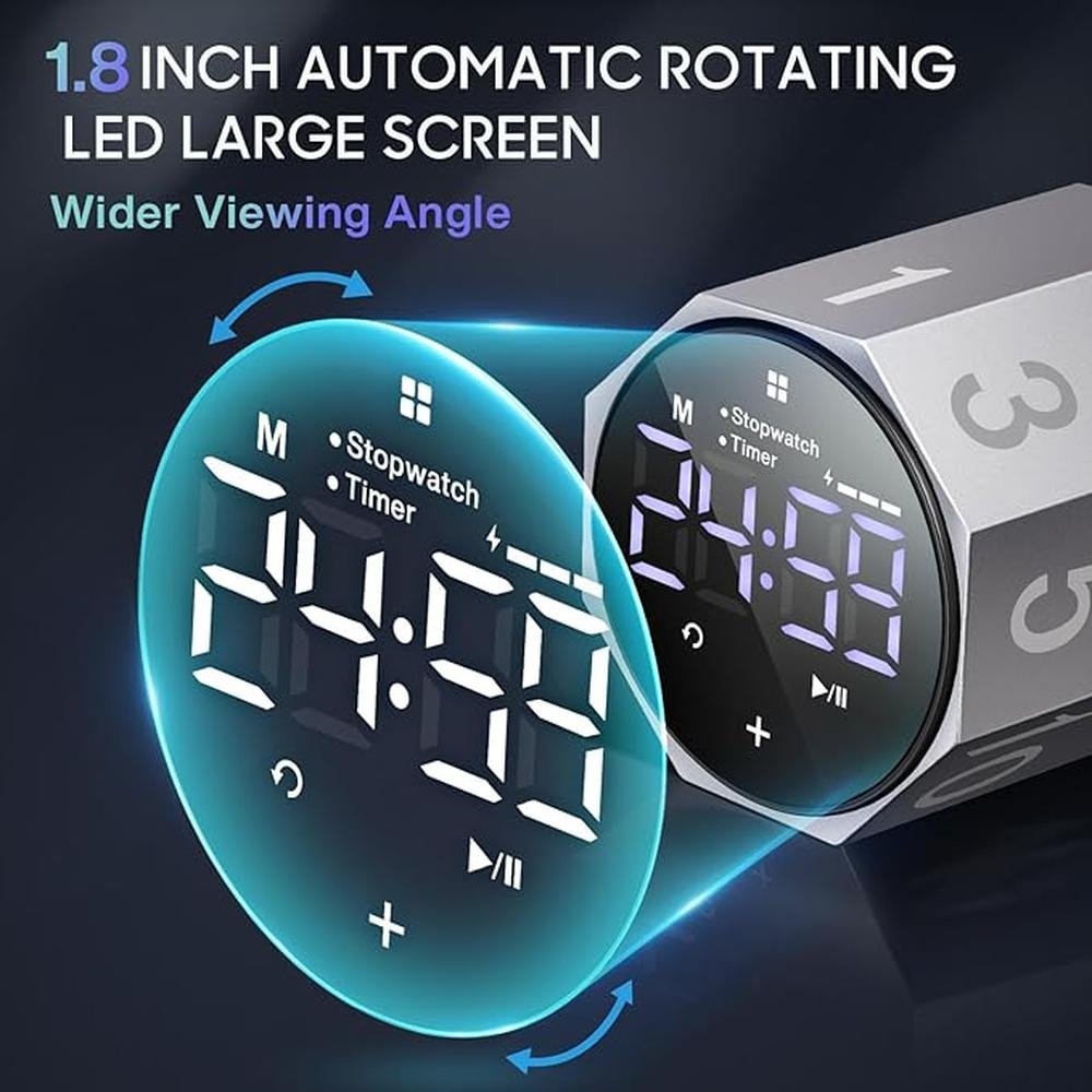 Digital Timer: Premium Digital Pomodoro Timer – Close-up Detail