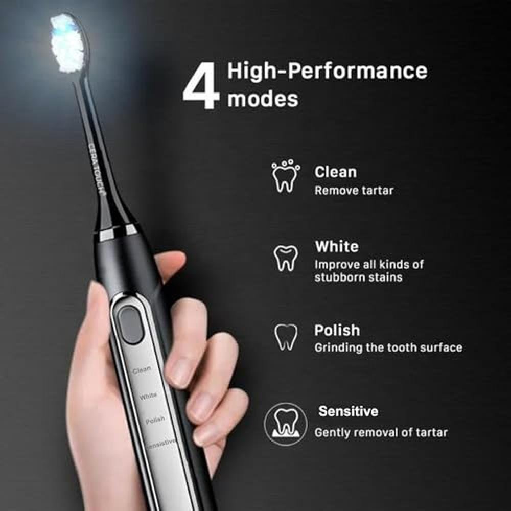 Electric Toothbrush: CERA TOUCH 6 Blue LED Whitening – Side View