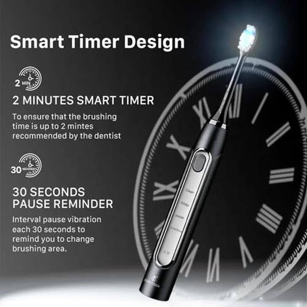 Electric Toothbrush: CERA TOUCH 6 Blue LED Whitening – Close-up Detail