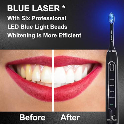 Electric Toothbrush: CERA TOUCH 6 Blue LED Whitening – In Use