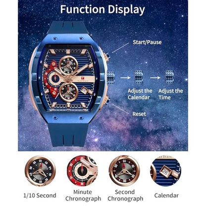 Tear Trace Watch: TEARTRACE Tonneau Chronograph Analog – Packaging
