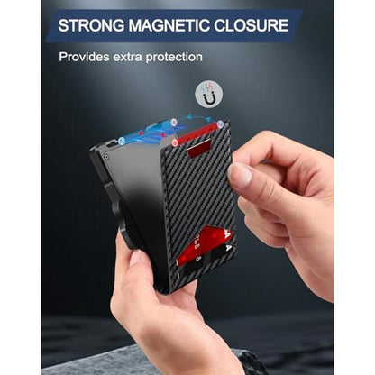 GHUKY Wallet for Men: Minimalist Slim Mens Wallet with – In Use