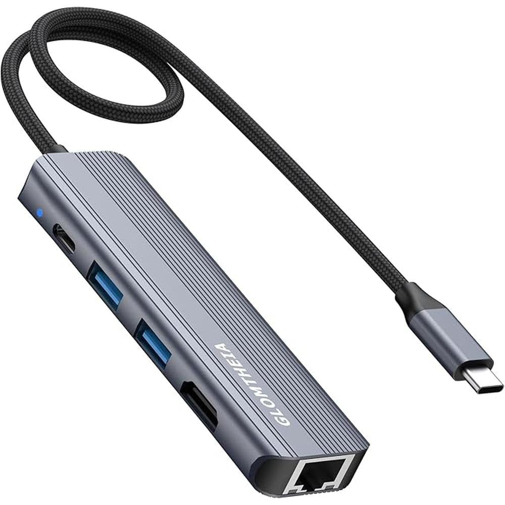 USB C Hub Ethernet HDMI Multiport Adapter for MacBook – Front View