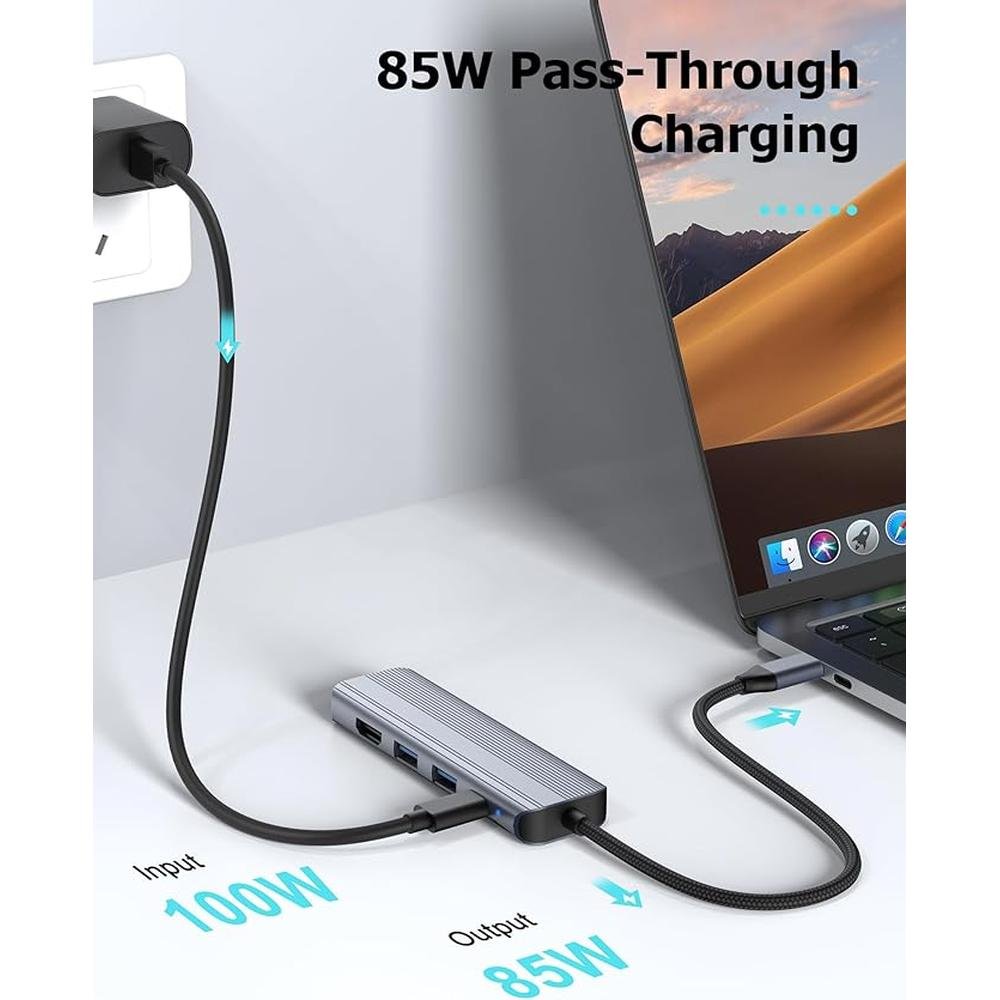 USB C Hub Ethernet HDMI Multiport Adapter for MacBook – Packaging