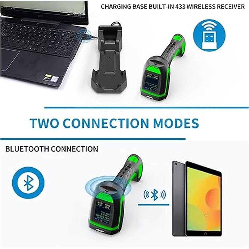 Scanner Symcode: Symcode MJ 2030 Wireless 2D Barcode – Side View