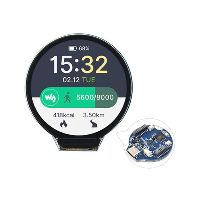 RP2350 MCU Board: 1.28-inch Round LCD Display 240x240 – Front View