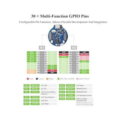 RP2350 MCU Board: 1.28-inch Round LCD Display 240x240 – In Use
