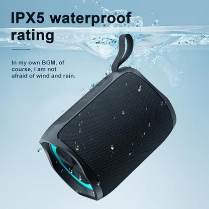 Speaker: PEICHENG Portable Wireless Speaker Waterproof IPX5 – In Use