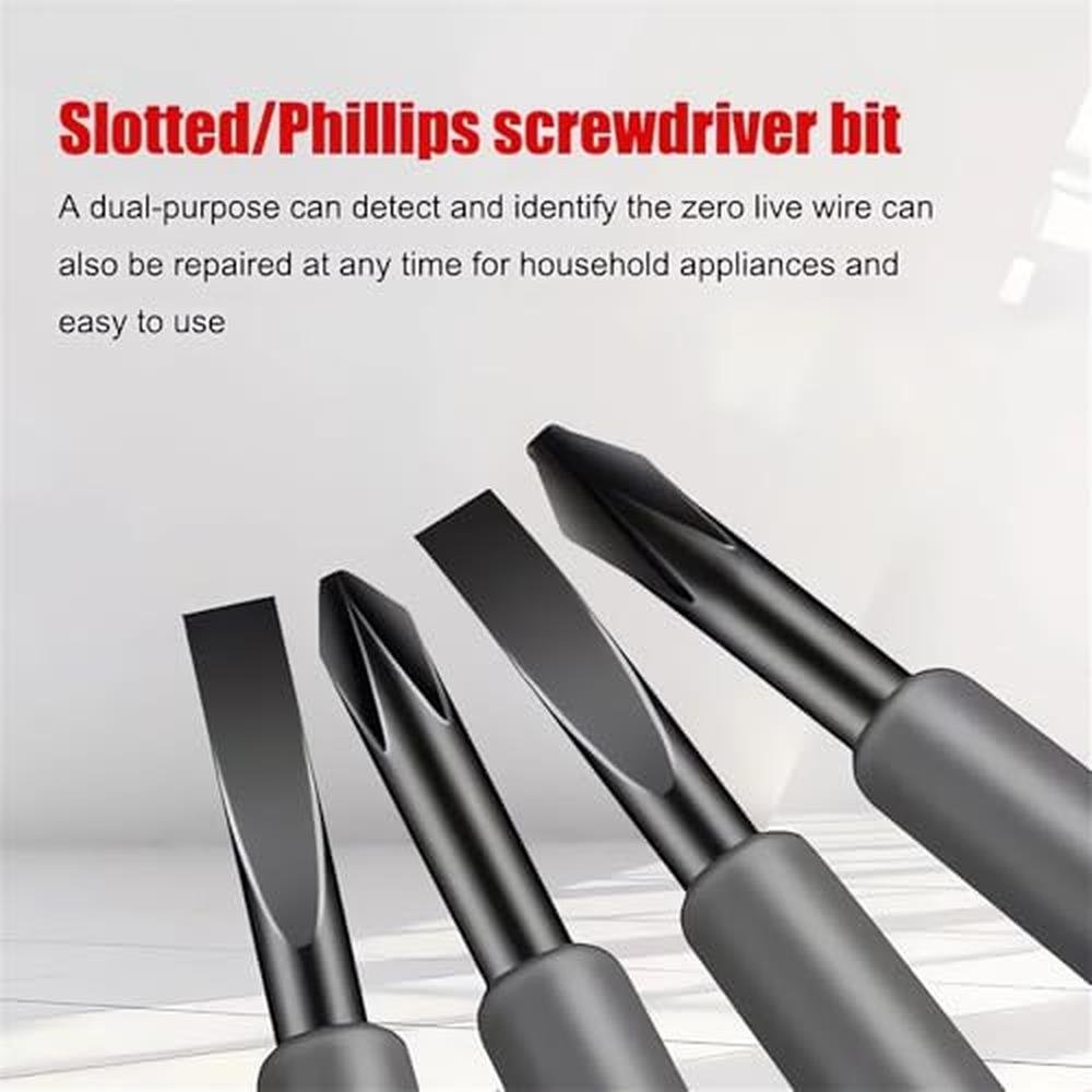 2-in-1 High Torque Strong Magnetic Flathead Phillips – Close-up Detail