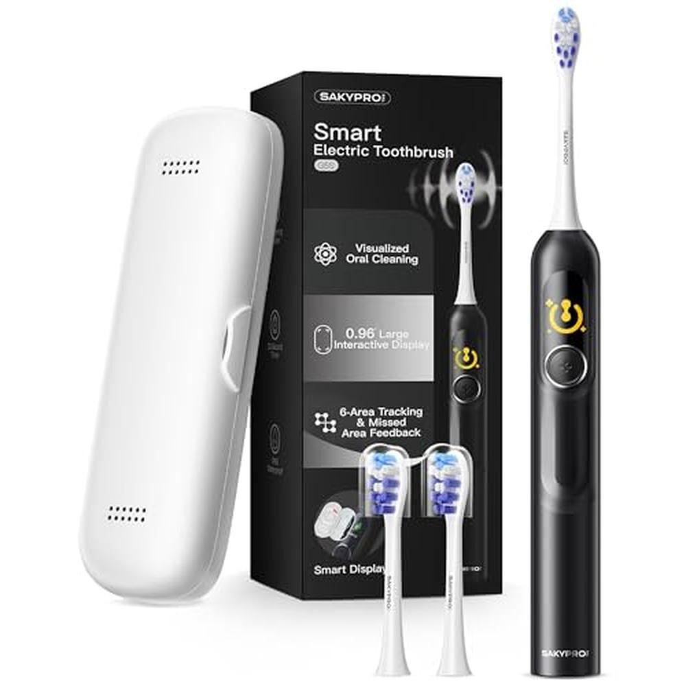 Toothbrush Sakyproral: SAKYPRORAL AI Electric Toothbrush – Front View