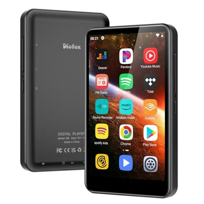 MP3 Player: 80GB High-End Device with Bluetooth – Front View