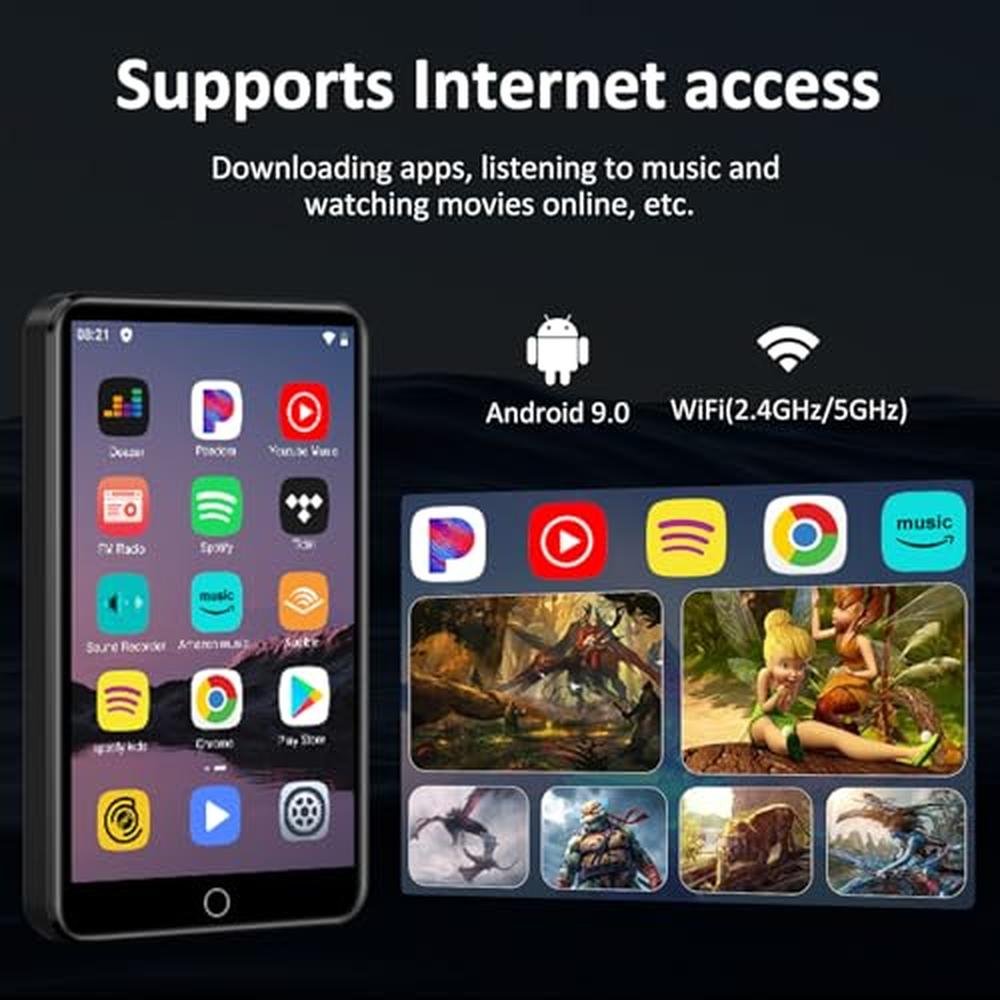 MP3 Player: 80GB High-End Device with Bluetooth – Side View