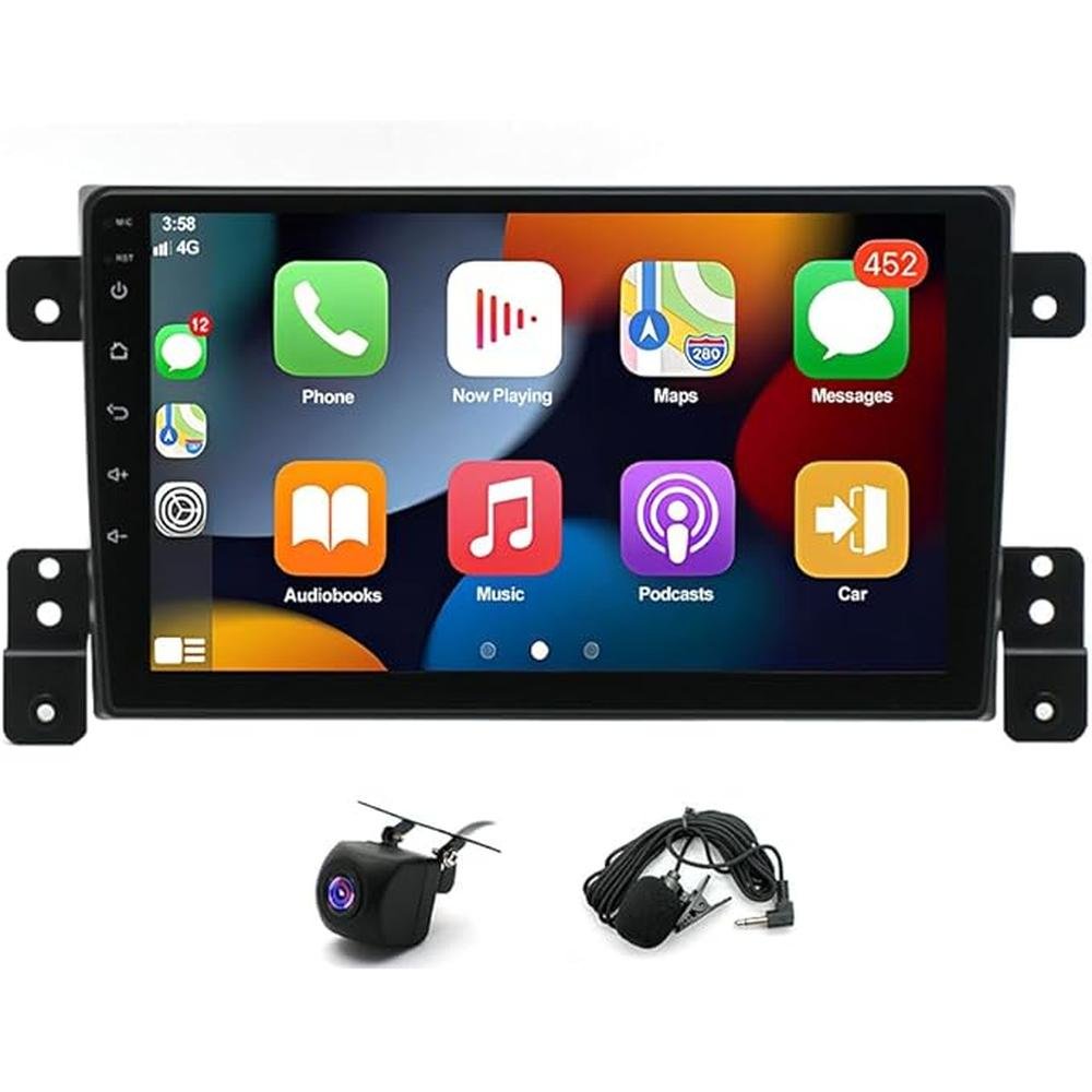 2+32GB Car Stereo Radio for Grand Vitara 2005-2015 Car – Front View