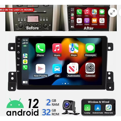 2+32GB Car Stereo Radio for Grand Vitara 2005-2015 Car – Side View