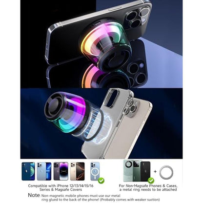 Speaker Phone: ORUNO Magnetic Bluetooth Speaker Wireless – Side View