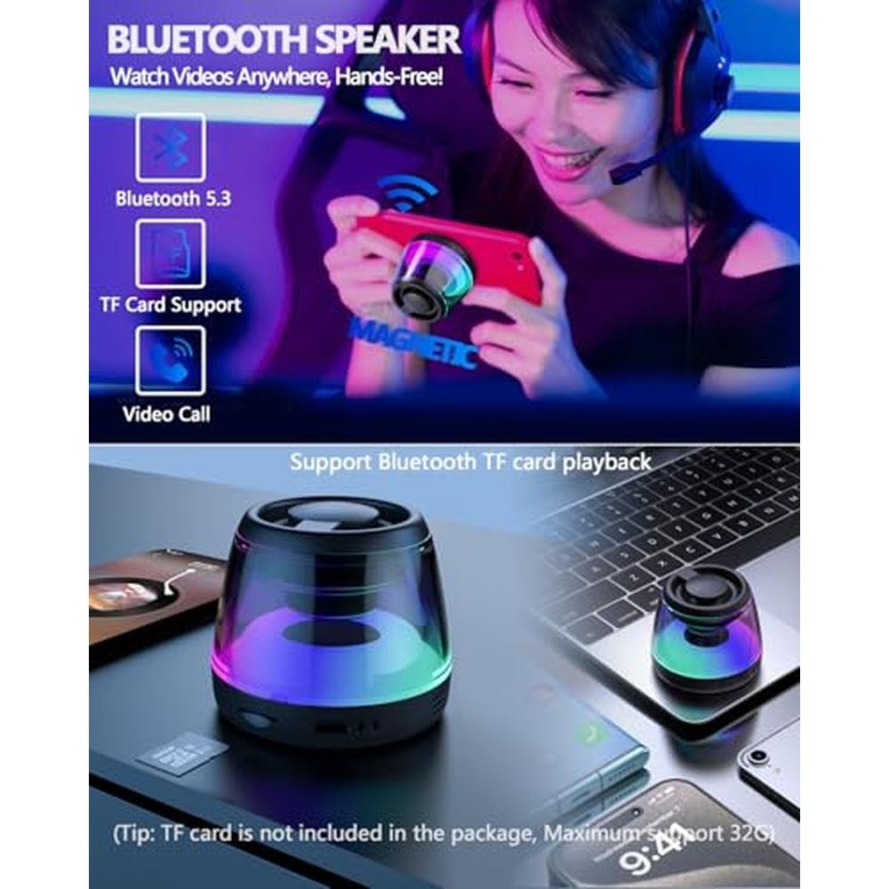 Speaker Phone: ORUNO Magnetic Bluetooth Speaker Wireless – Close-up Detail