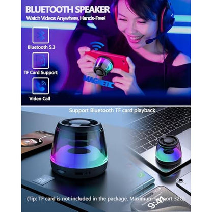 Speaker Phone: ORUNO Magnetic Bluetooth Speaker Wireless – Close-up Detail