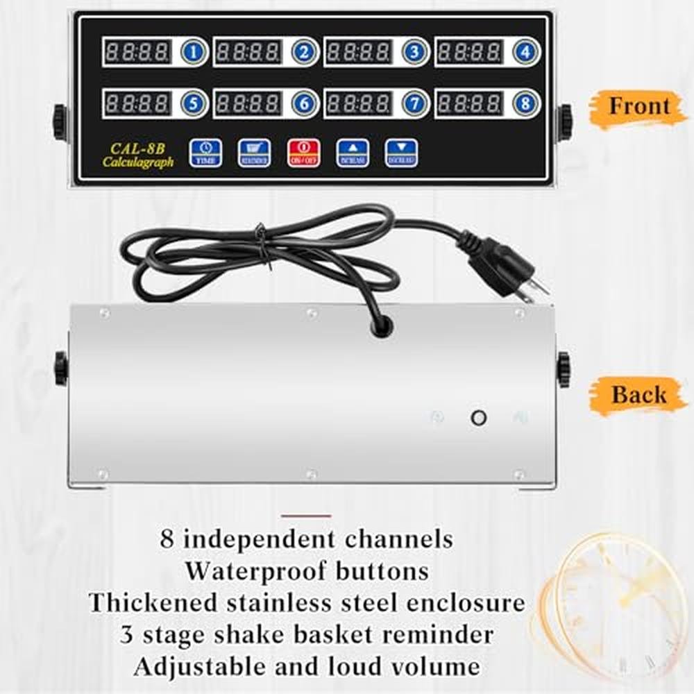 RelaxWeex: RelaxWeex 1-Pack 8-Channel Digital Kitchen Timer – Close-up Detail