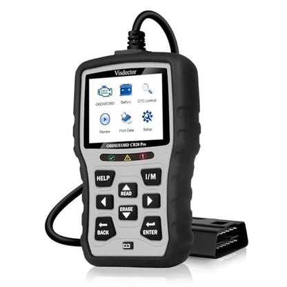 Visdector CR20 Pro Enhanced Universal OBD2 Scanner Car Code – Front View