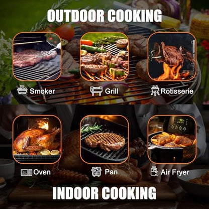 INSMART Wireless Smart Meat Thermometer – In Use
