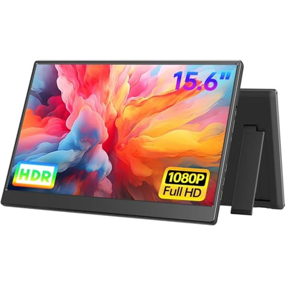 Ufyql Portable Monitor: 15.6 Inch FHD 1080P Ultra Slim – Front View