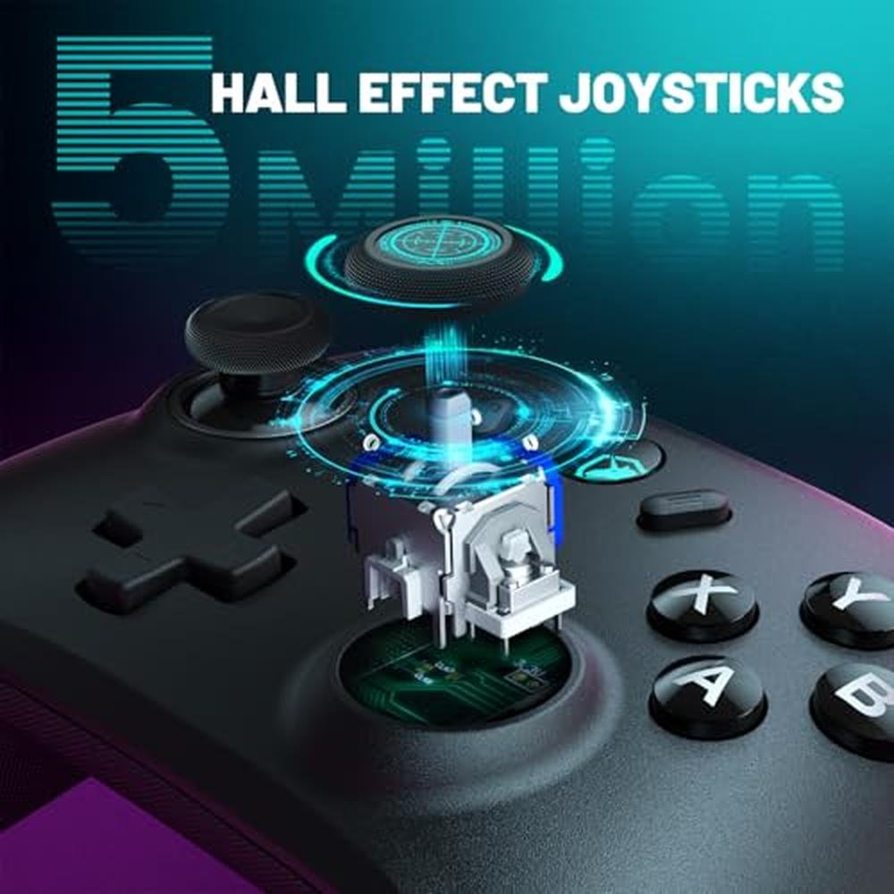Echtpower Wireless PC Gaming Controller – Side View