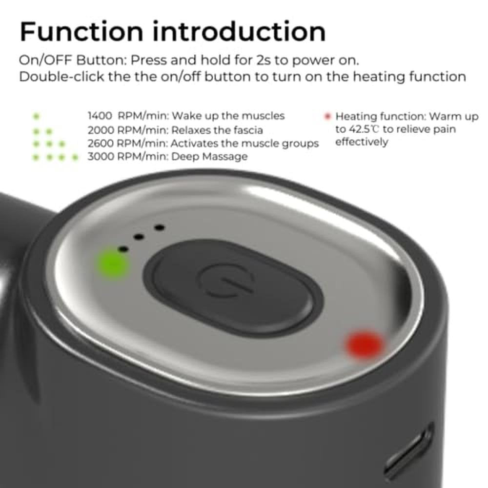 Massage Gun: Stellamist Mini Deep Tissue Portable Hand-Held – Close-up Detail