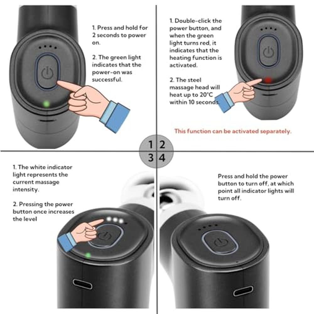 Massage Gun: Stellamist Mini Deep Tissue Portable Hand-Held – Packaging