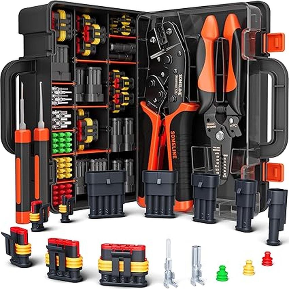 Connectors Crimping: SOMELINE Crimping Tool Kit – Front View