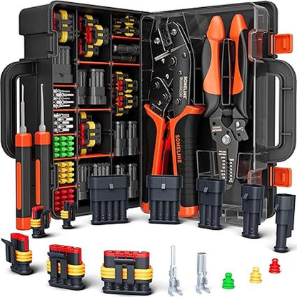 Connectors Crimping: SOMELINE Crimping Tool Kit – Front View
