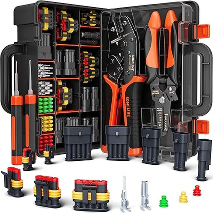 Connectors Crimping: SOMELINE Crimping Tool Kit – Front View