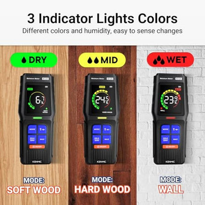 Moisture Detection Made Easy: Kenmic Pinless Moisture Meter – Packaging