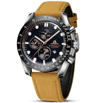 Watches Watch: LN LENQIN Mens Analog Quartz Watch – Front View