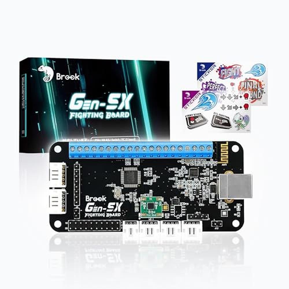 Brook Gaming Gen5X Fighting Board with Sticker – Front View