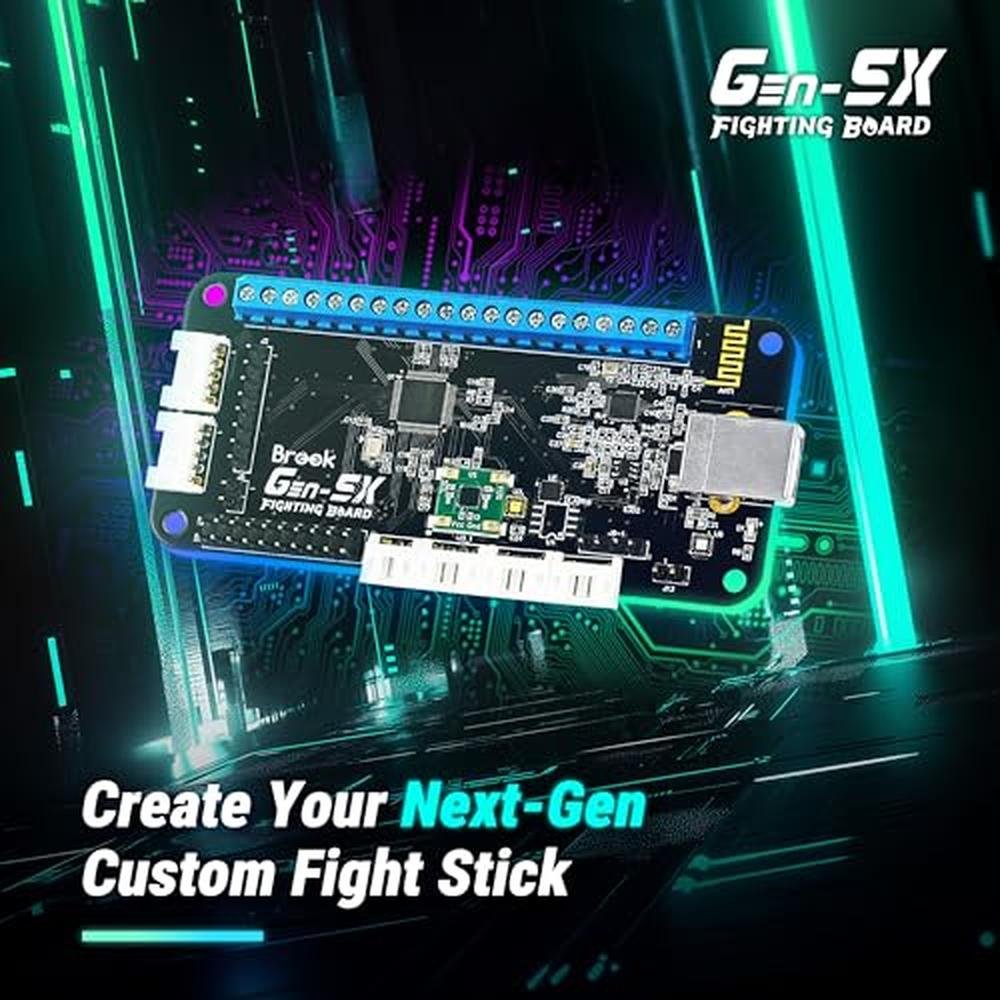 Brook Gaming Gen5X Fighting Board with Sticker – Side View