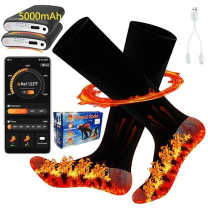Heated Socks for Men & Women: ANSOZLEE Heated Socks – Front View