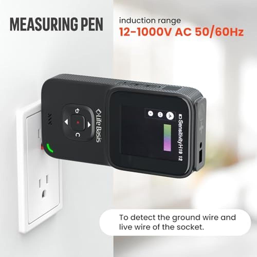 Stud Lifebasis: LifeBasis Stud Finder 5 in 1 Wall Scanner – In Use