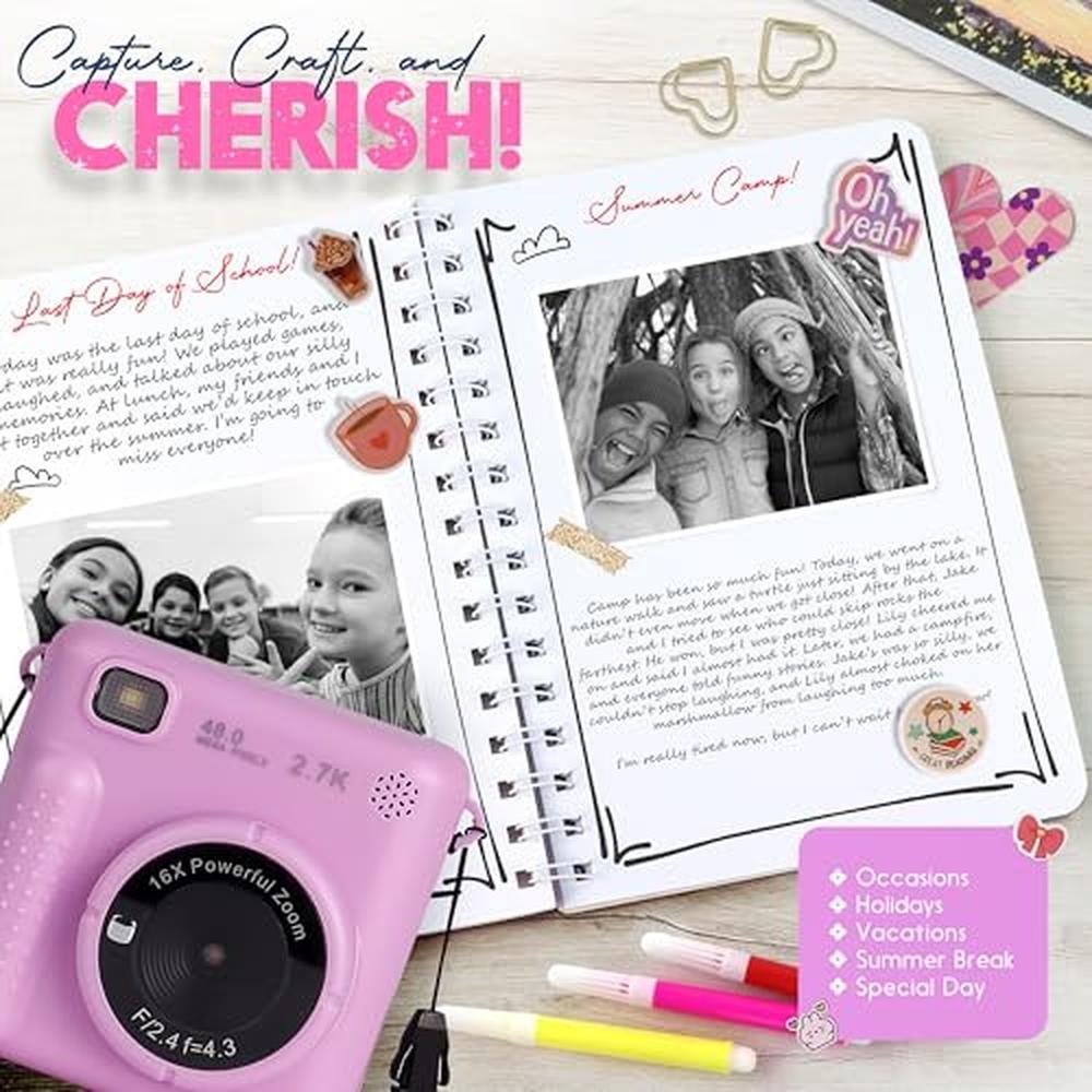 High-End Camera Journal Kit for Tweens – Side View