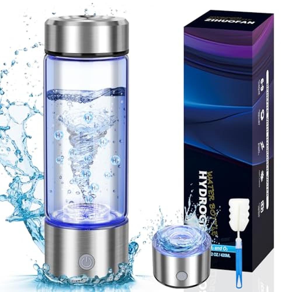 Hydrogen Water: 2025 New Portable Hydrogenated Water Bottle – Front View