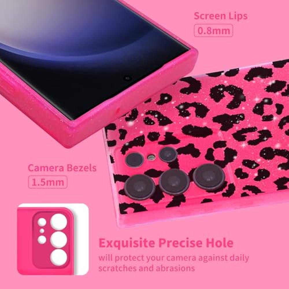 Galaxy S25 Ultra Case: TURYXIA Glitter Hot Pink – In Use