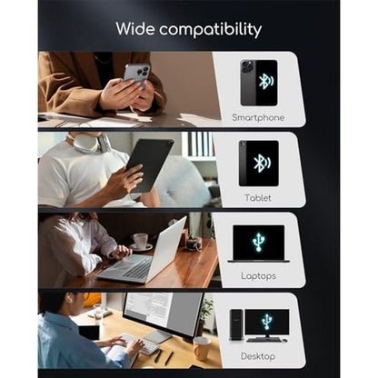 Thermal Printer: Portable Wireless Inkless Thermal Printer – Side View
